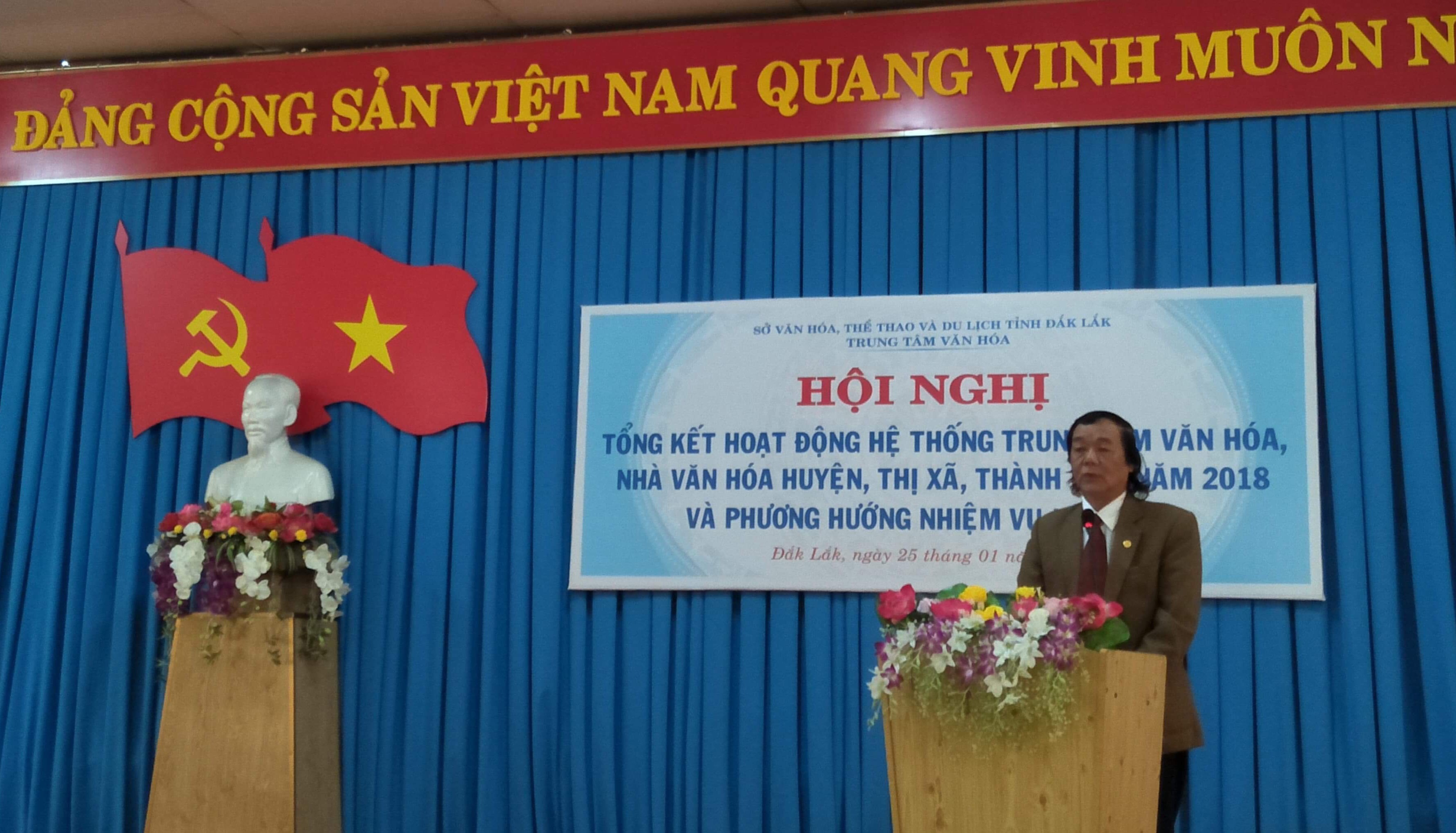 Hội nghị tổng kết Hệ thống Trung tâm Văn hóa, Nhà Văn hóa toàn tỉnh năm 2018